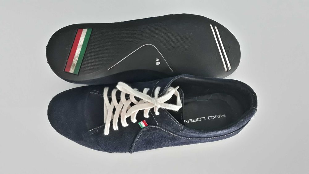 Męskie buty PAKO LORENTE rozmiar 40 - Zamsz