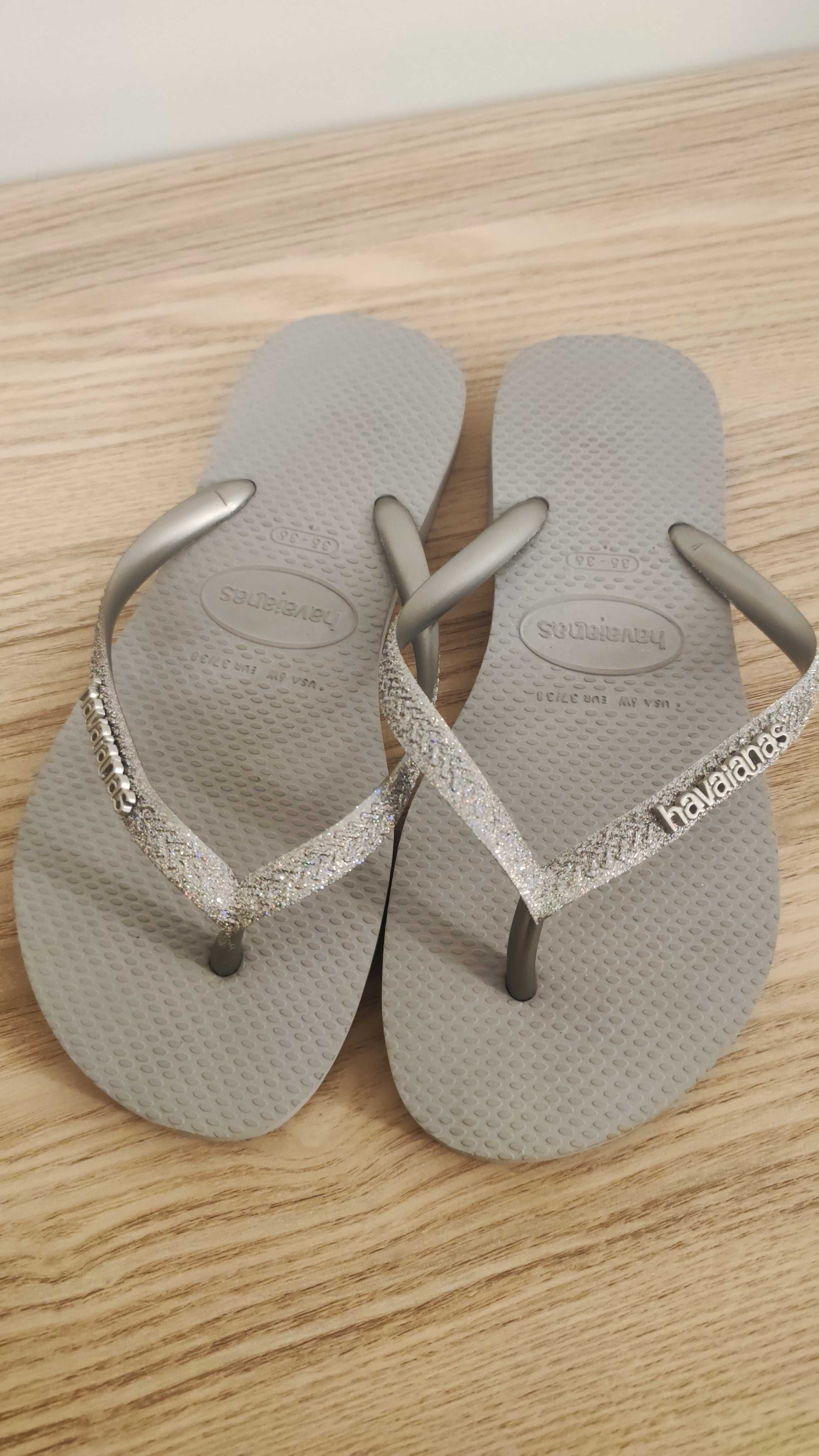 Havaianas, n.º 35, Prateadas