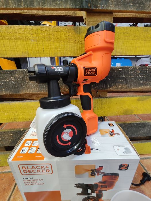 Краскопульт BLACK+DECKER HVLP200/400ватт/сетевой/Гарант2/Днепр