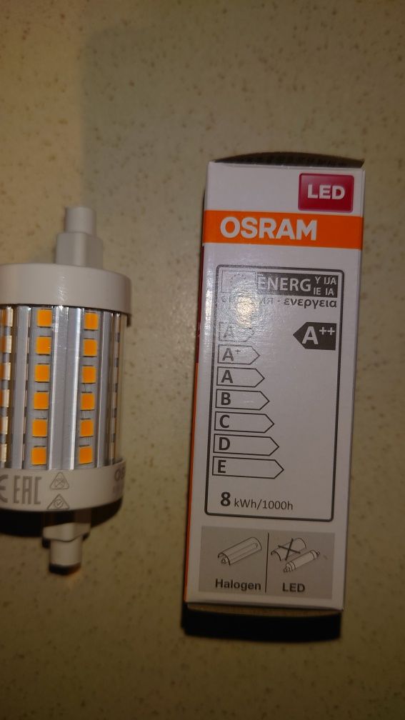 Żarówka LED R7s 78mm OSRAM 8W 1055 lm ciepła 2700K nowa