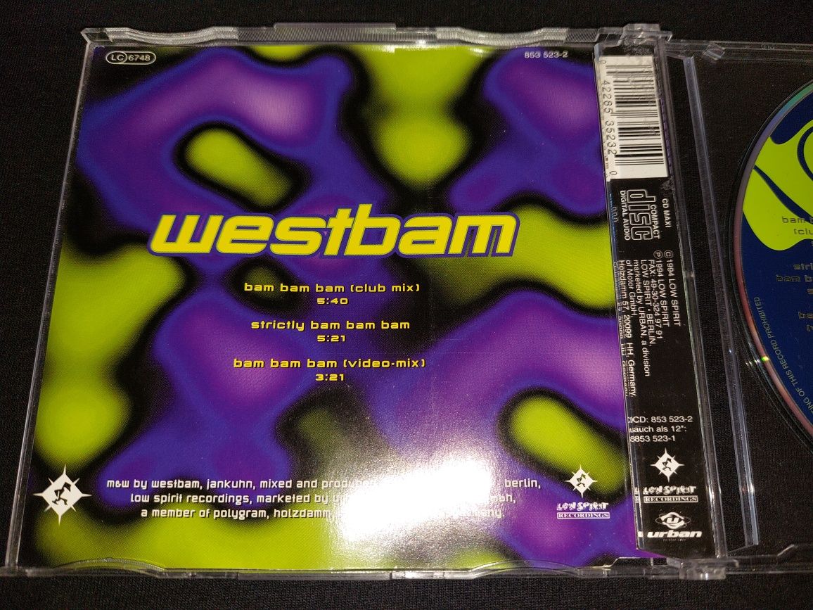 WestBam Bam Bam Bam single CD 1994