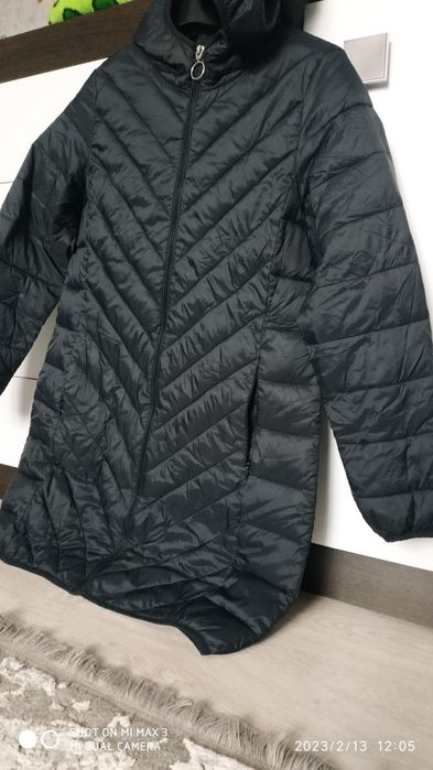 Пуховий плащик на весну осінь розмір42