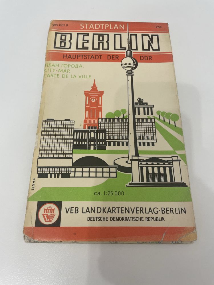 Stadtplan: Berlin - Hauptstadt der DDR 1968