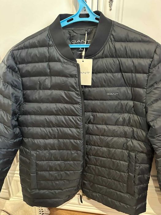Куртка весняна чоловіча  ОРИГІНАЛ GANT L чорного кольлору