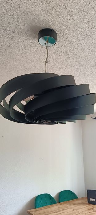 Żyrandol czarny lampa wisząca