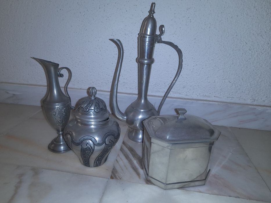 Peças decorativas em estanho