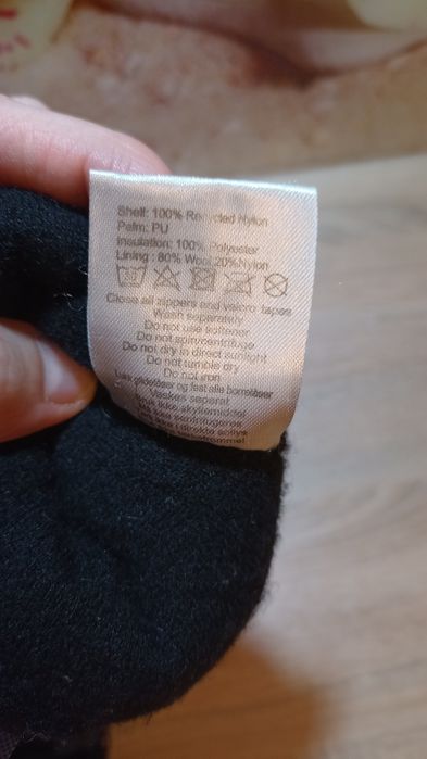 Śliczne rękawiczki zimowe wełniane, Wełna Wool Reflex 128/140