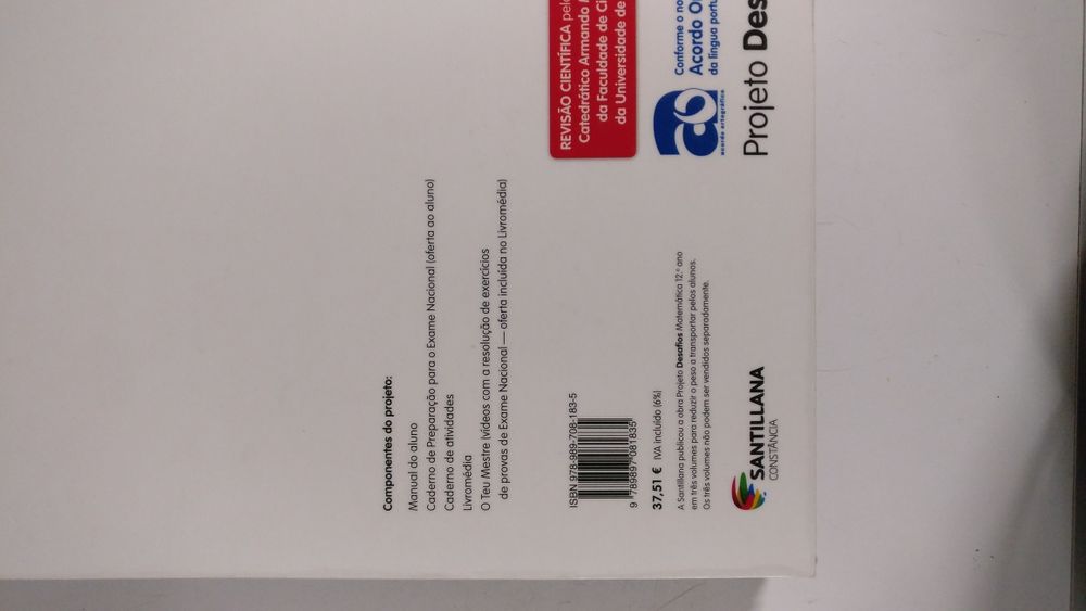 Projeto Desafios Matemática A 12