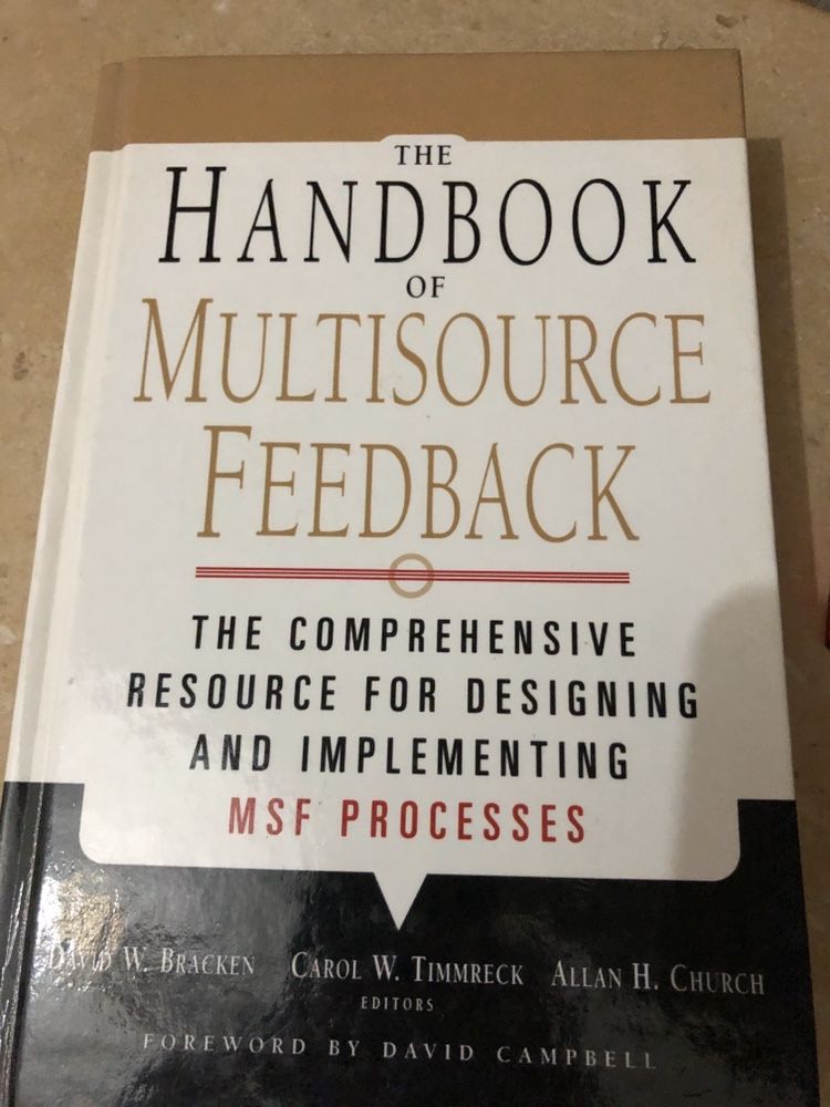Livro em inglês “Handbook of multisource feedback”