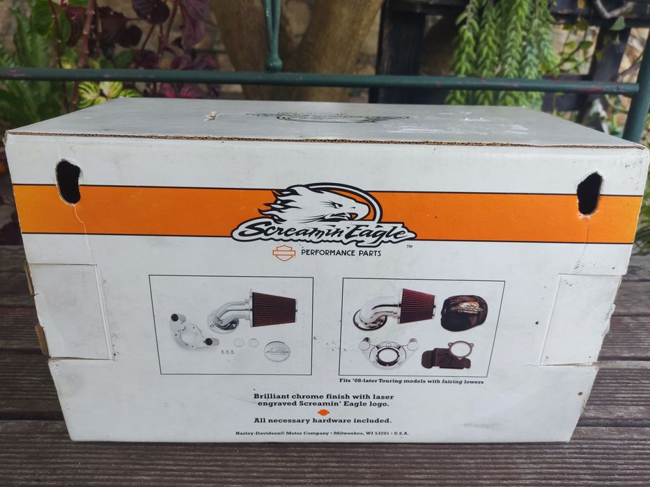 Harley Screamin Eagle Heavy Breather Kit Cromado NOVO