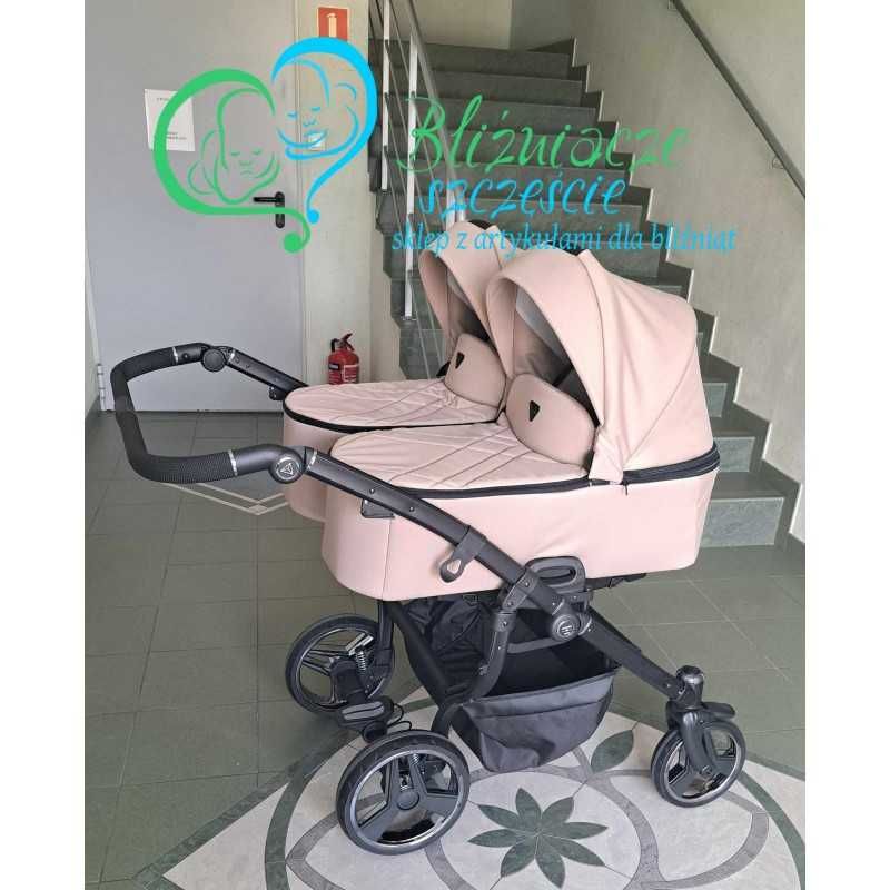 Wózek bliźniaczy 2w1 Junama Duo V3 NOWY