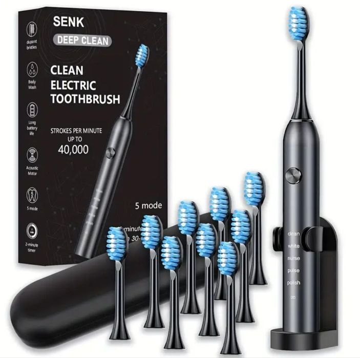 Смарт-електричний зубний щітка SENK - USB-перезаряджуваний, 5 режимів