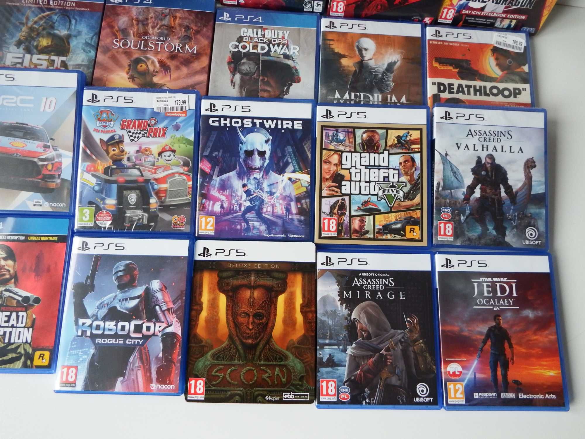 PS5 PS4 SCORN Robocop Mirage RDR Remake GOW RAGANROK same HITY !
