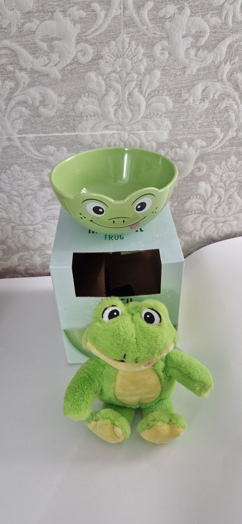 Taça de cereais com peluche