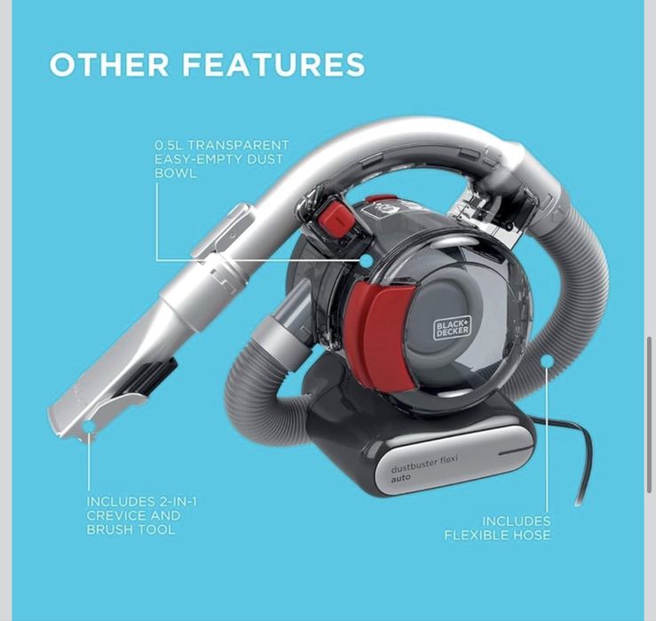 Black+Decker Aspirador de Mão