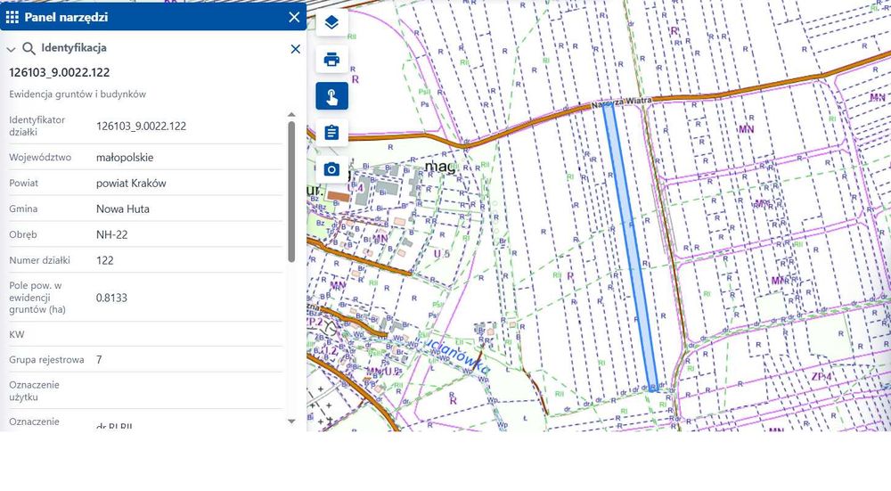 Działka 81 arów, Nowa Huta, Ruszcza, okolice ulicy Igołomskiej
