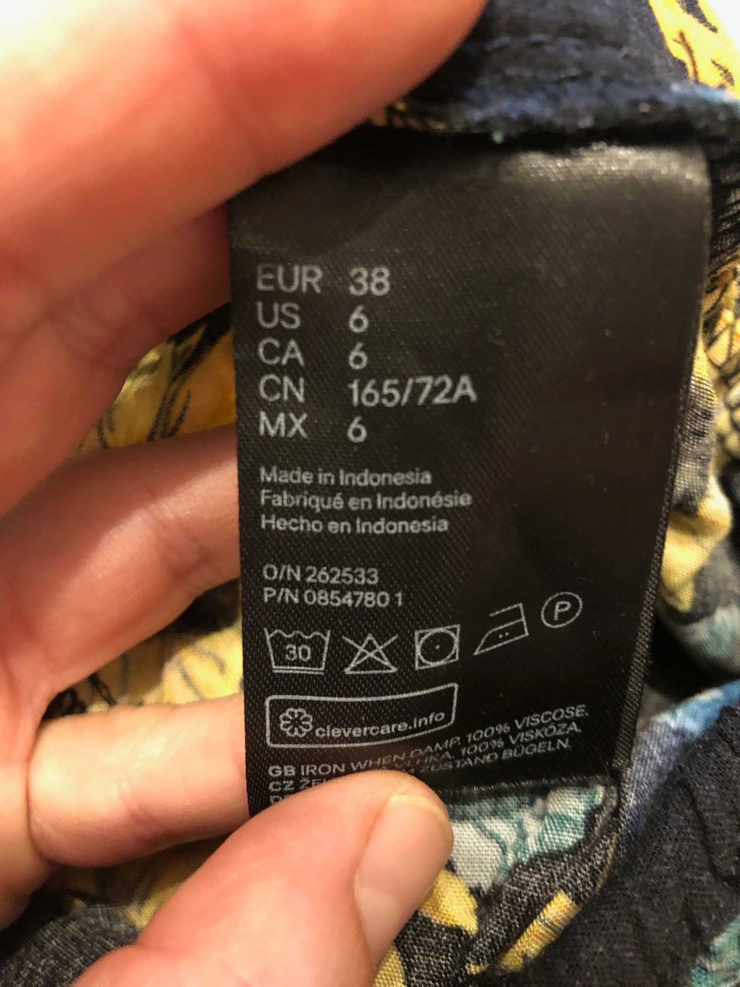 Штани брюки H&M принт соняшники 38 р-р