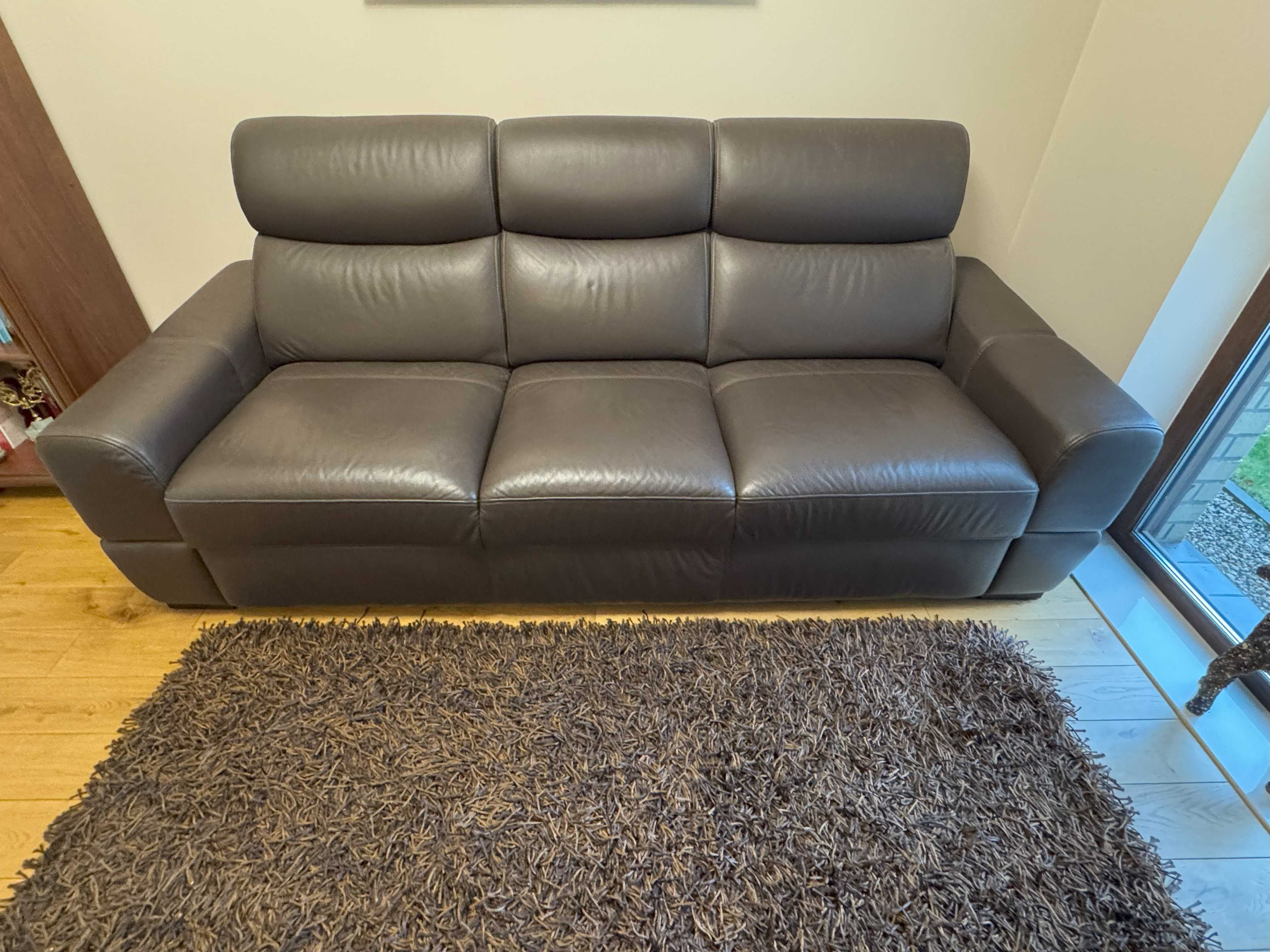 Sofa skórzana 3 osobowa z funkcją spania Etap Sofa