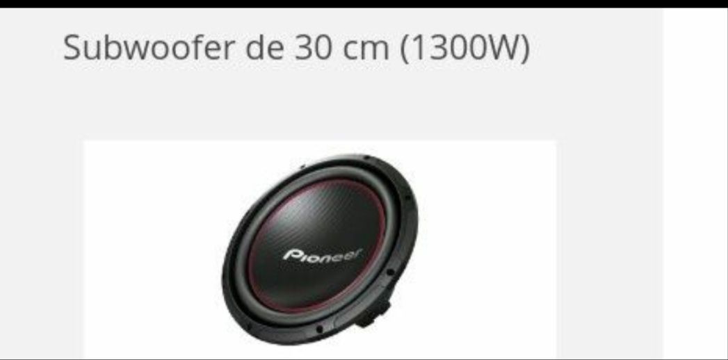 Subwoofer 30cm 1300w