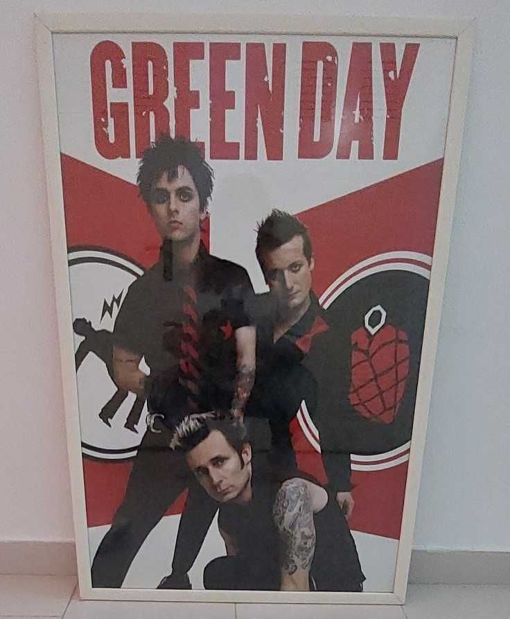 Quadros da Banda Green Day - Com Vidro