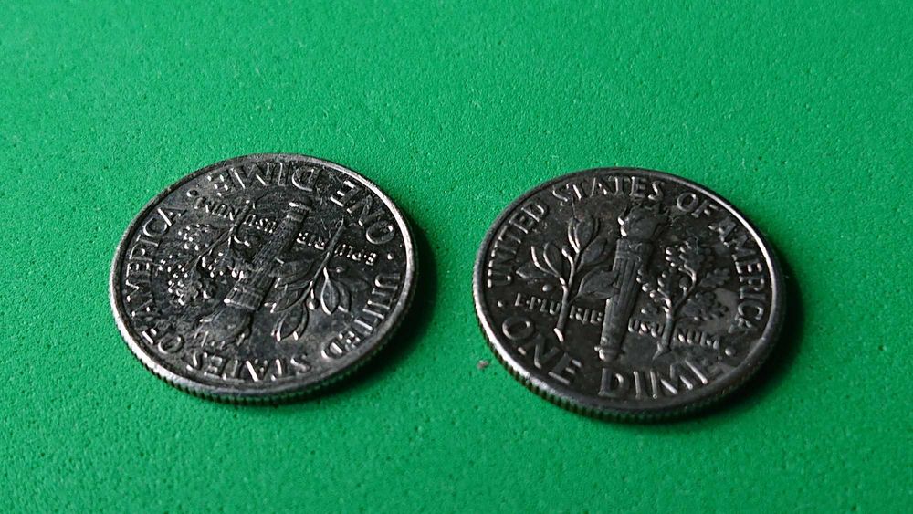 Один Дайм монета liberty one dime 1989p D. 2000p P