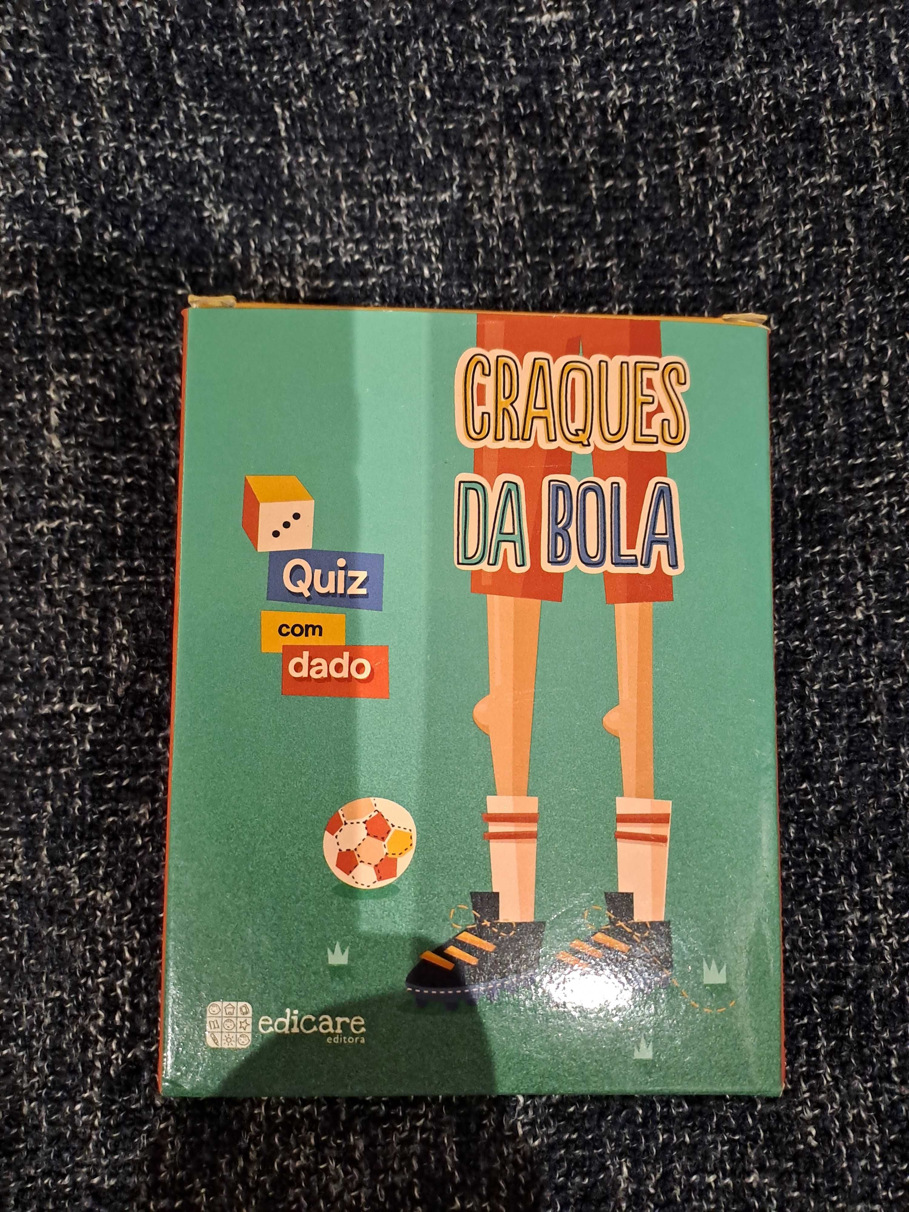 Quiz com dado, craques da bola