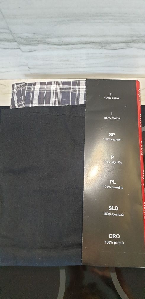 Piżama męska rozmiar L nowa 100% bawełna