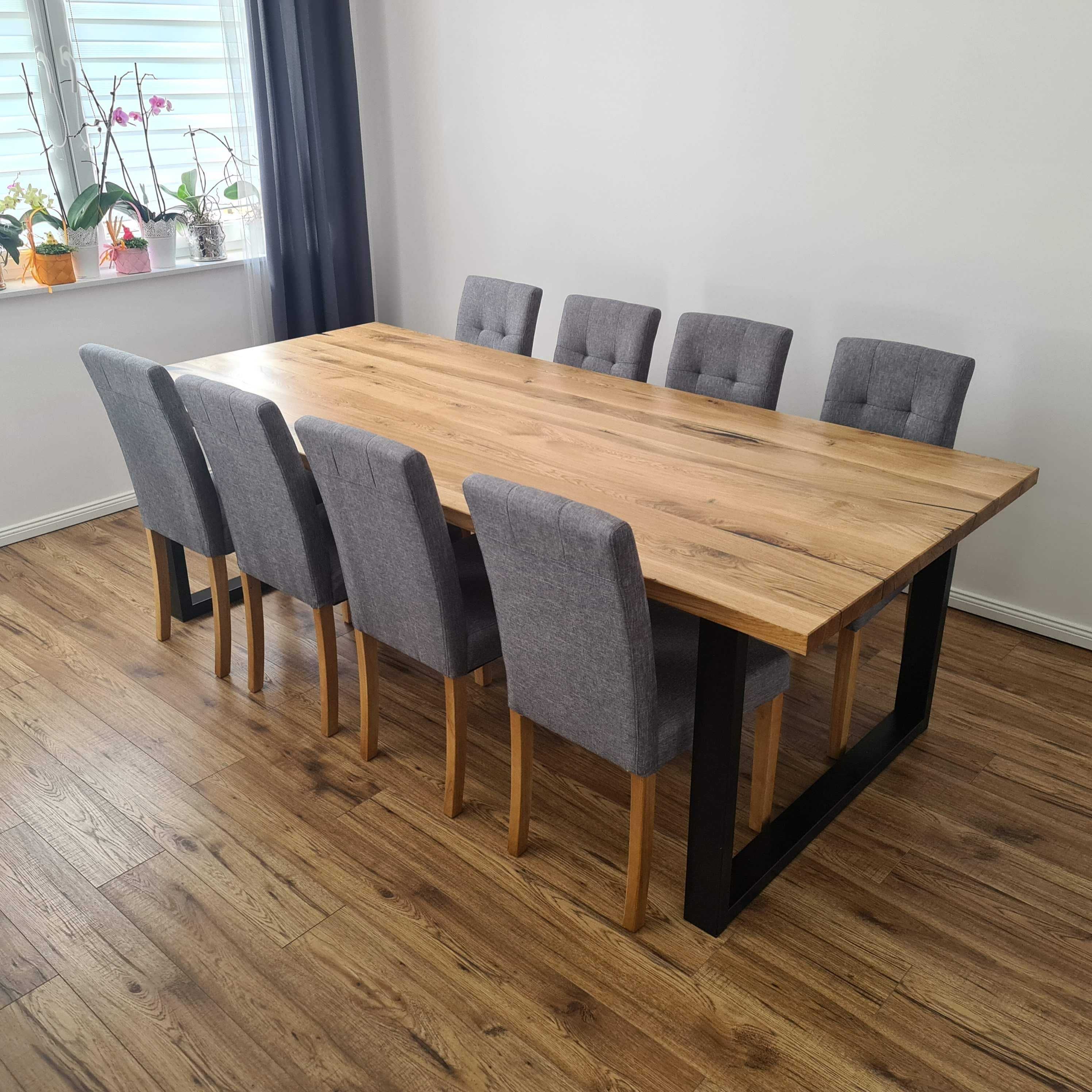Nowy dębowy stół - Drewniany stół loft - producent mebli drewnianych