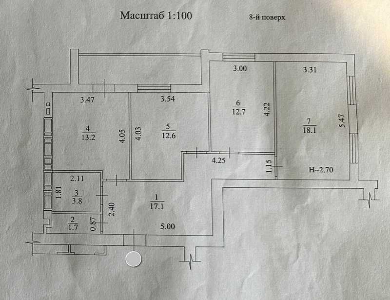 Продам 3-х кімнатну квартиру ЖК Мира-2