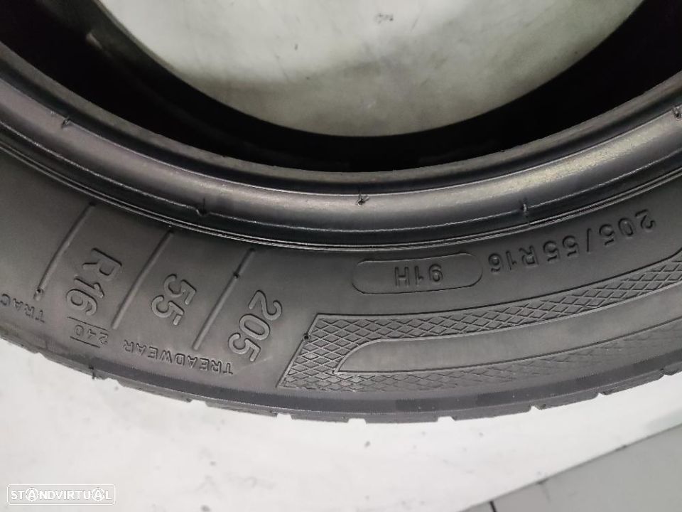 2 pneus semi novos 205-55r16 kleber - oferta dos portes 85 EUROS