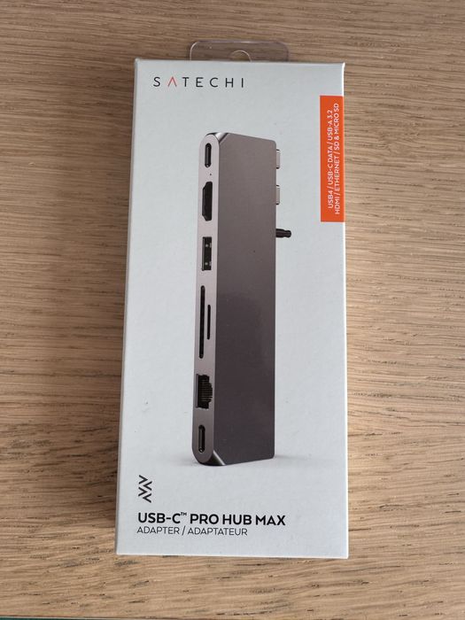 Hub SATECHI Pro Max USB Typu C, Pasywny Szary, macbook