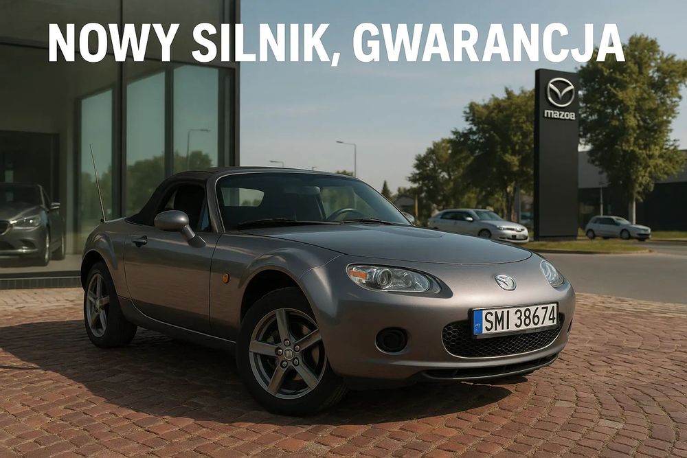 Mazda MX-5 NOWY SILNIK / GWARANCJA 12 m-cy - bezwypadkowa, bez rdzy, po odbudowie