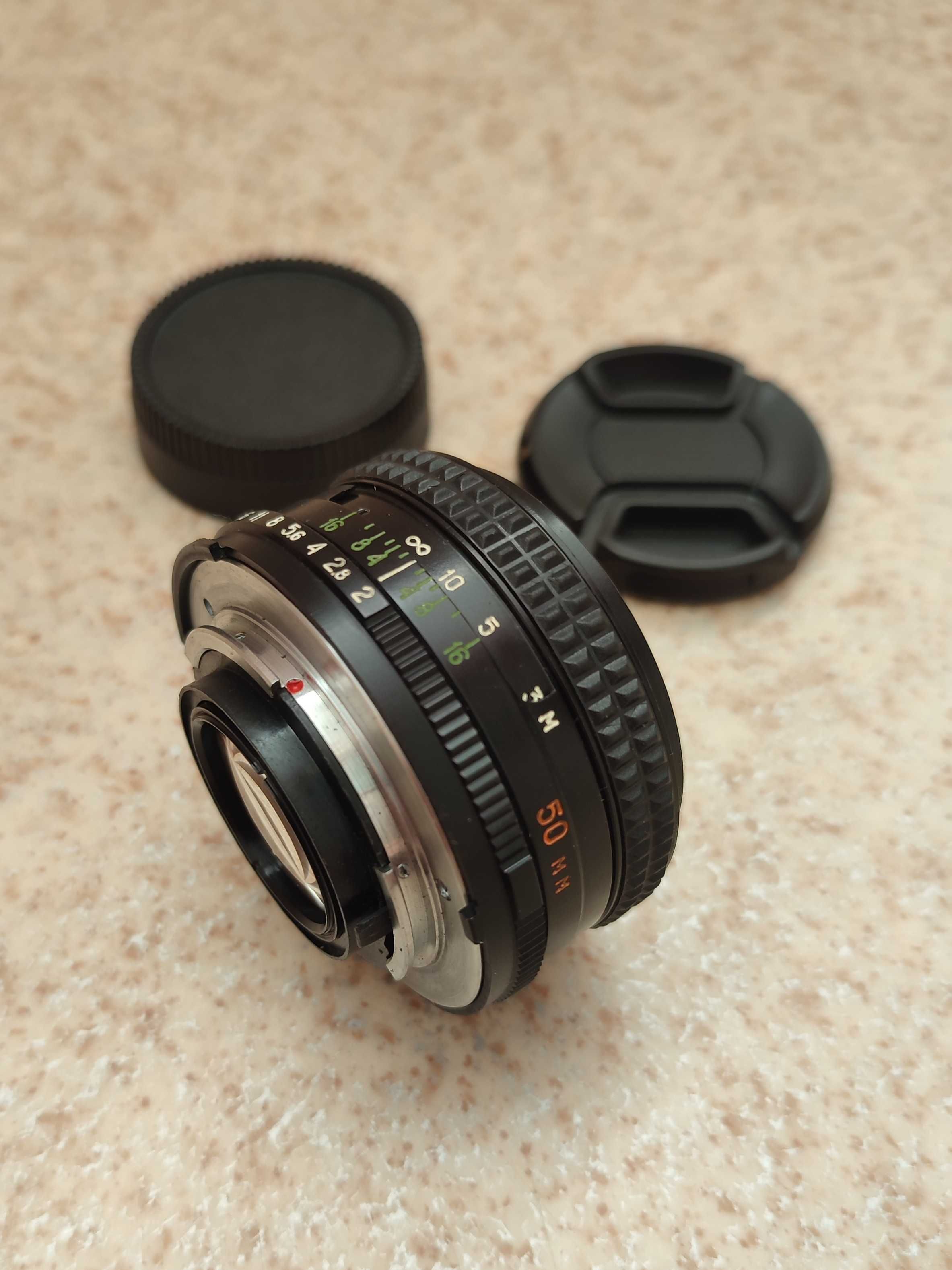 Arsat H 50mm f/2 (Nikon F) — ідеальний стан, кришки