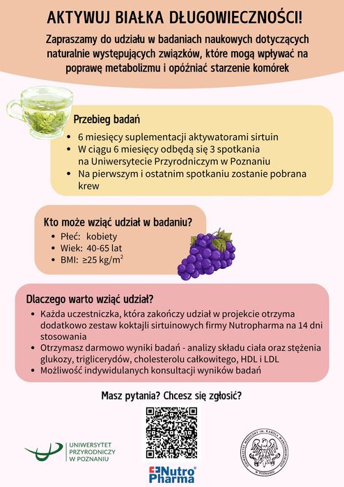 Uniwersytet Przyrodniczy w Poznaniu szuka ochotników do badań