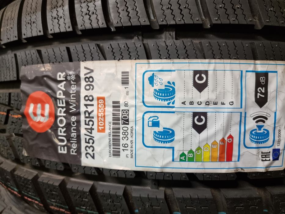 Шини Зимові 235х45хR18 Eurorepar (Hankook)Made IN Korea НОВІ ШИНИ 2023