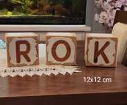 Drewniane kostki - rekwizyt do sesji ,,Iza,,
