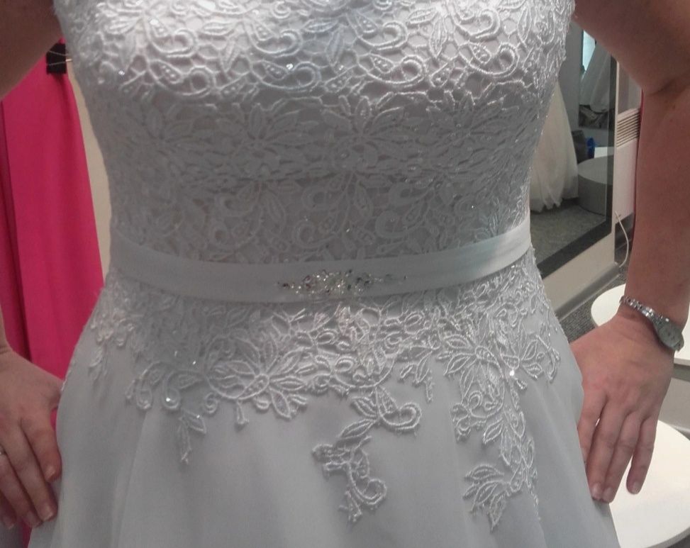 Śliczna suknia ślubna firmy Estera model Karenn r.46 założona dwa razy
