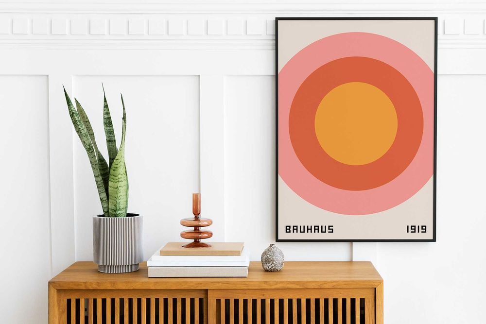 Plakat A3 Bauhaus Ausstellung, Harmonia, Styl - trzeci plakat Gratis