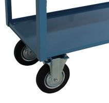 Carro Carrinho de 3 prateleiras armazém capac. 350kg rodas borracha