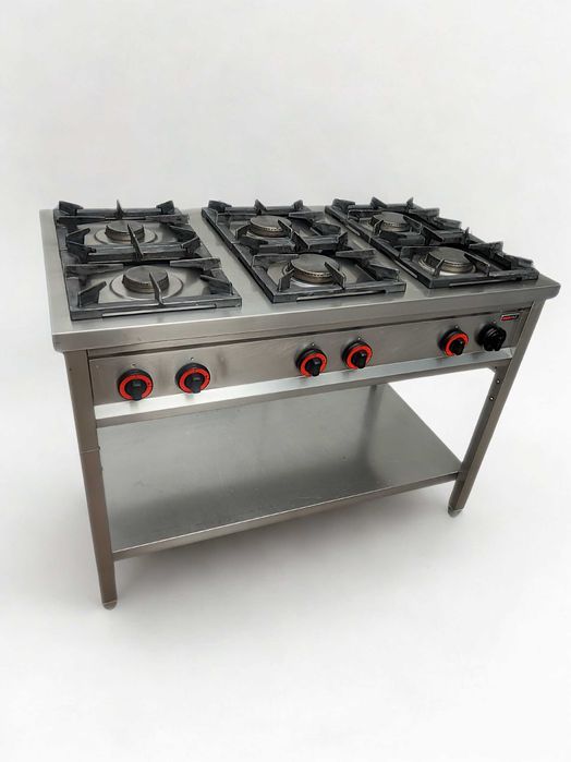 Kuchnia gazowa 6 palnikowa REDFOX 36kW