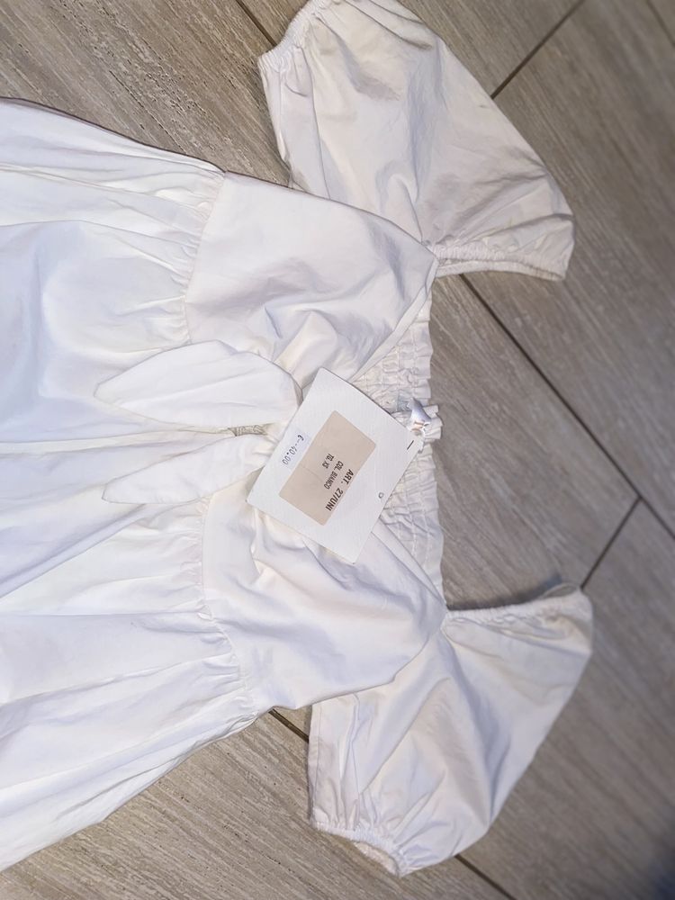 Біла сукня,сарафан,відкриті плечі,100% котон хс-с TO-DO Italy zara