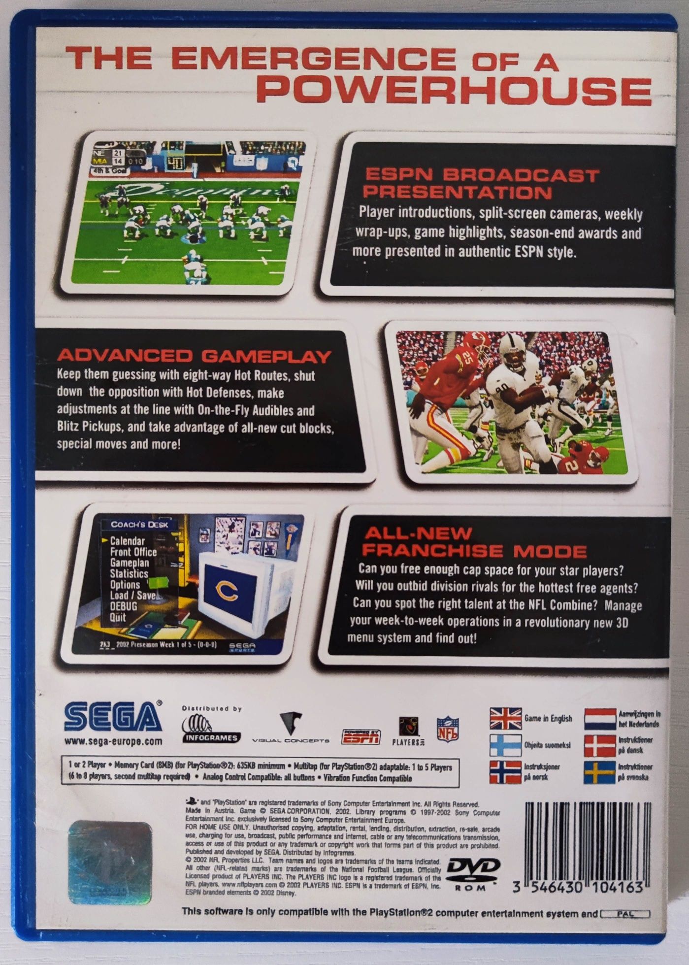 Gra NFL 2K3 PlayStation 2 (PS2)