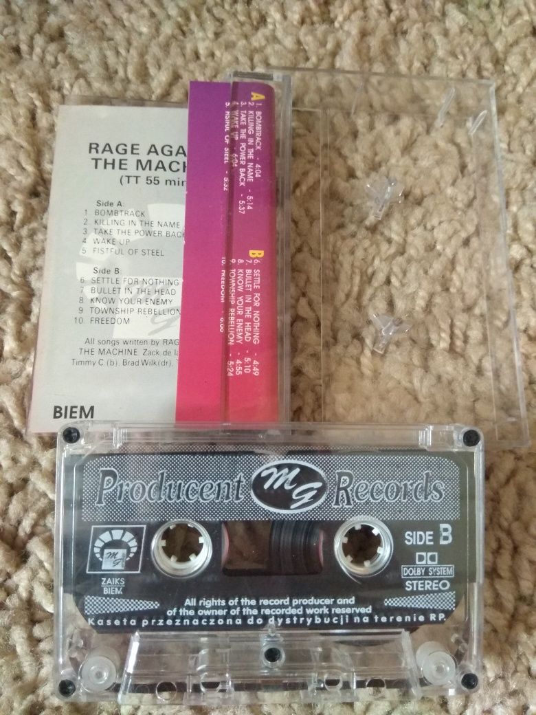 Rage Against The Machine kaseta audio
