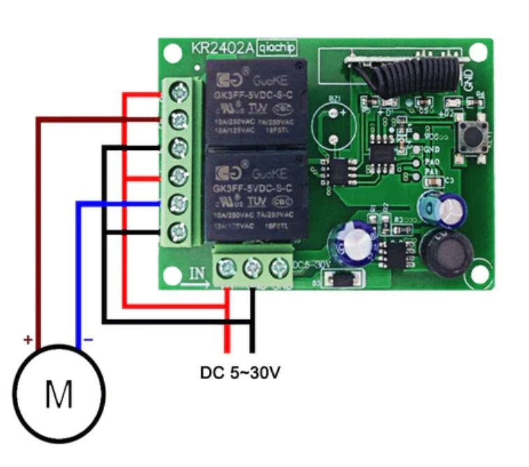 Moduł przekaźnika RF 2CH 24V