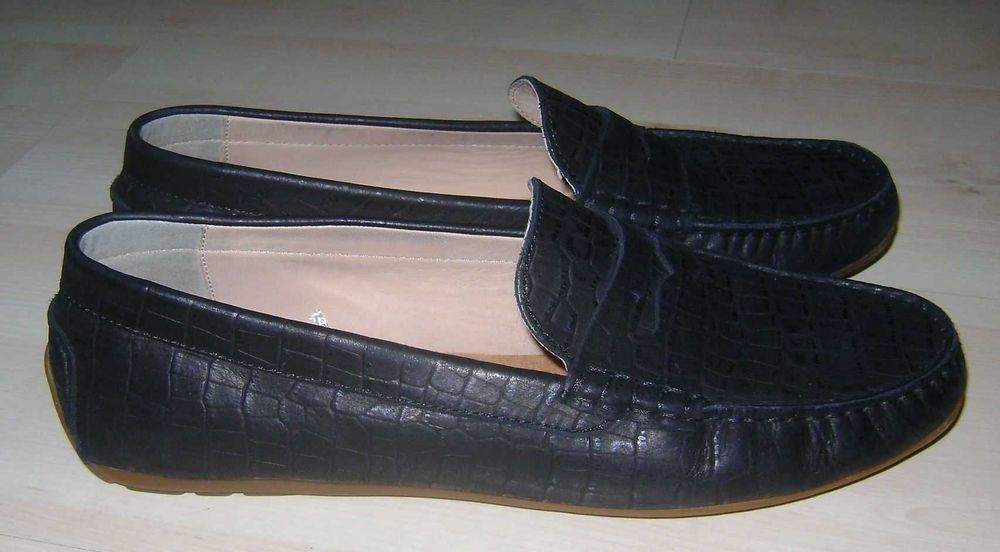 Sioux skóra natural. damskie komfortowe mokasyny super soft ecco r. 43