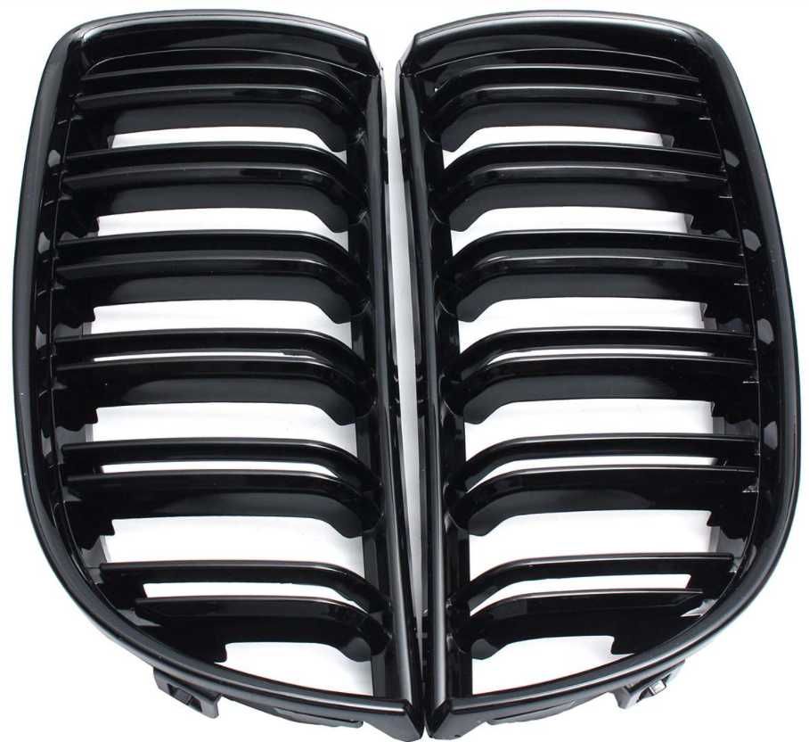 GRILL NERKI BMW E90 E91  PRE LCI oraz LCI Czarny połysk