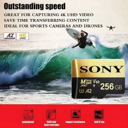 SONY 512 Gb Micro TF SD Карта памяти + SD-адаптер