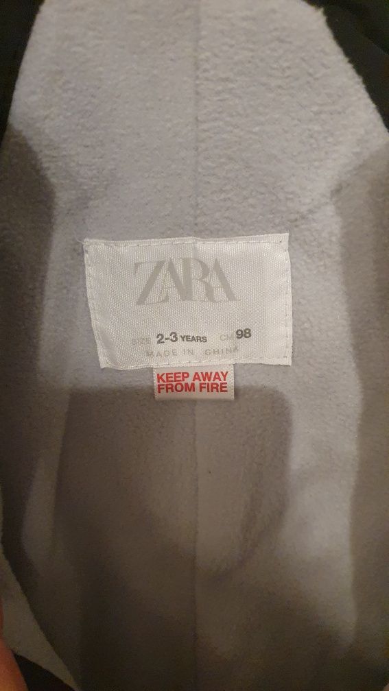 Spodnie zimowe narciarskie ocieplane Zara r. 98
