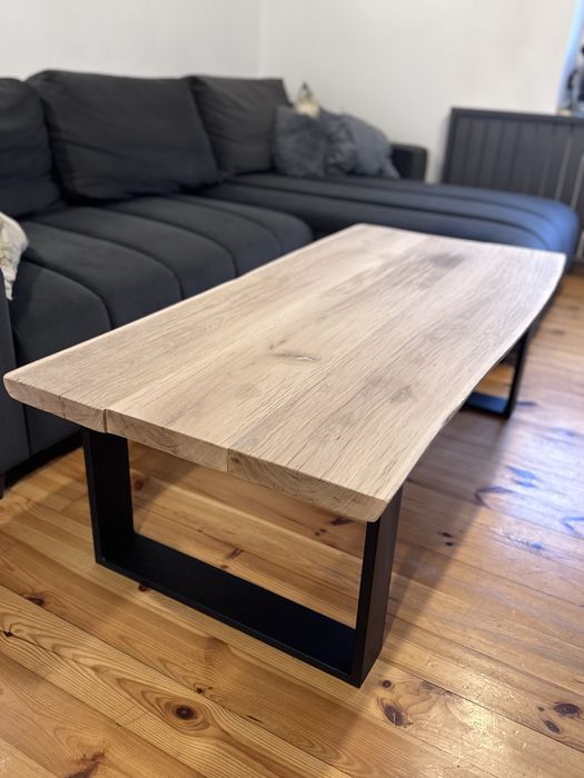 Ława dębowa z litego drewna