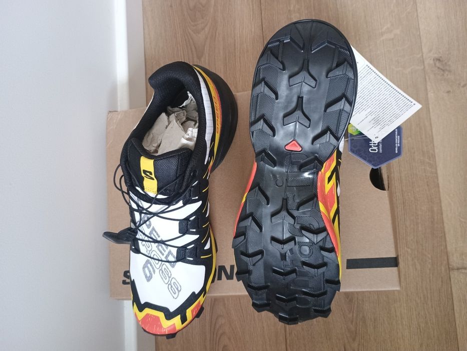 Męskie buty trailowe Salomon SPEEDCROSS 6 – White / Black / yellow